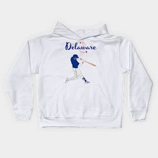 Delaware Baseball Kids Hoodie